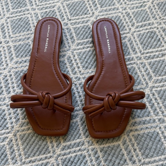 Loeffler Randall Shoes - Loeffler Randall Hadley Bow Sandals in Timber